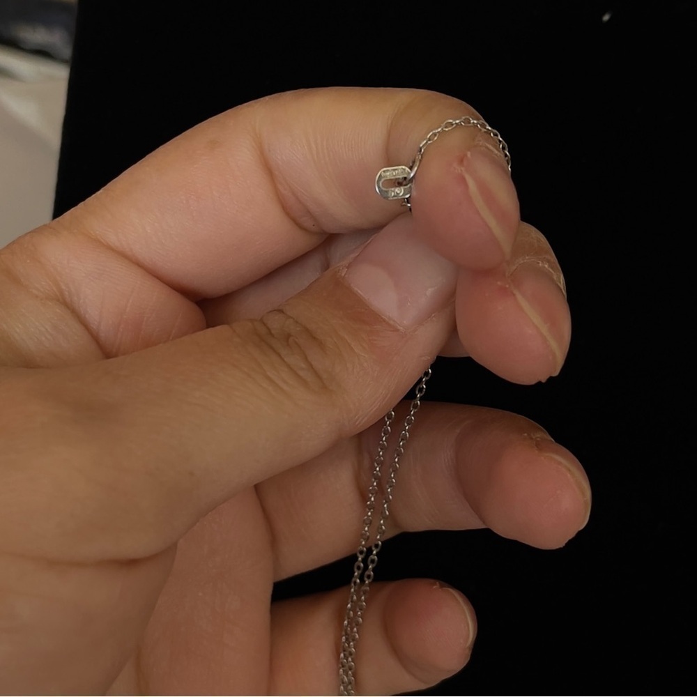 Sterling Silver “E” Initial Necklace - image 3